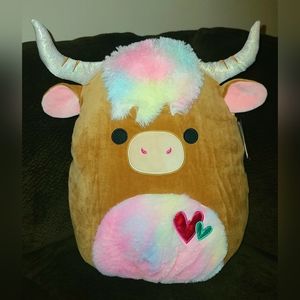 Candela Highland Cow Squishmallow 16" Limited Valentine's Day Edition NWT